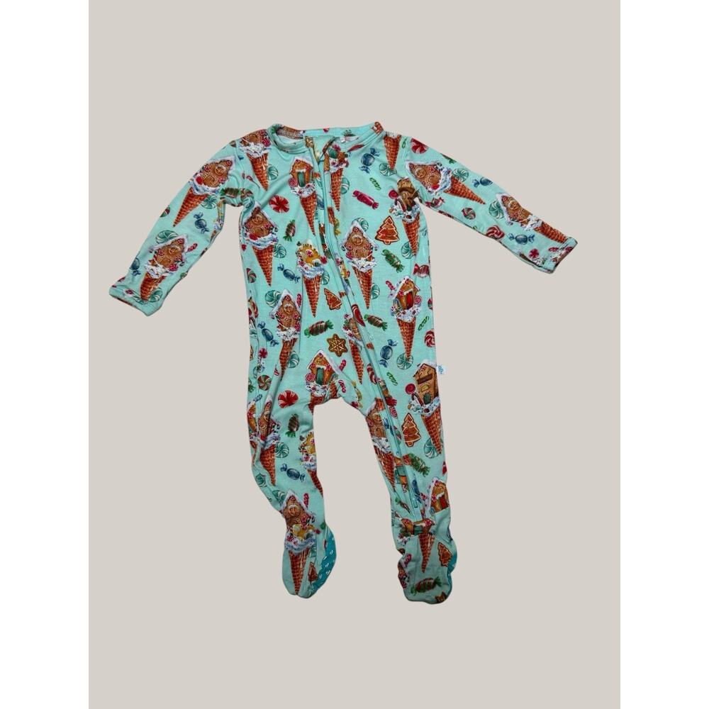 Posh Peanut Ice Cream Footed One Piece Pajamas Size 0-3 Months